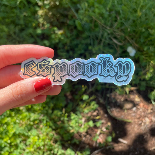 holographic espooky sticker